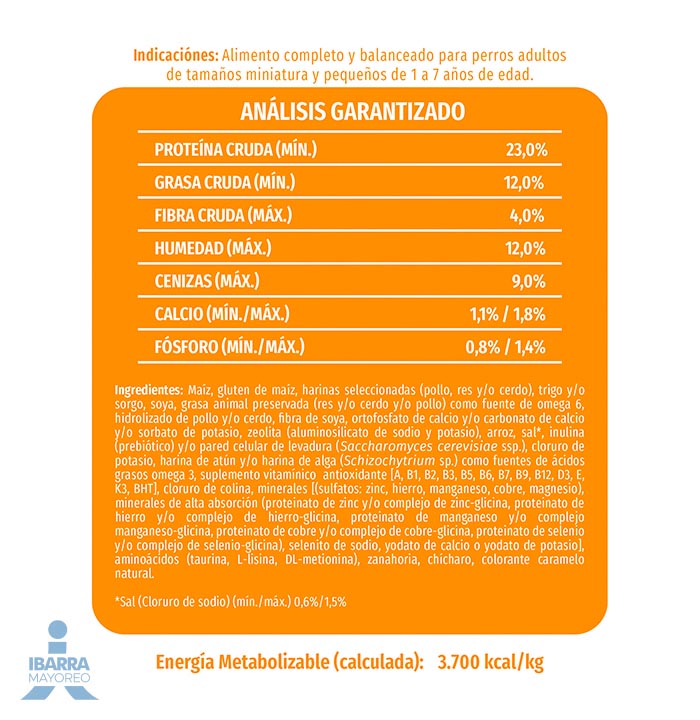 Dog Chow alimento seco perros adultos minis y pequeños 25 kg