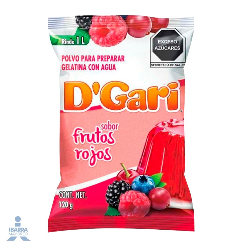 Gelatina D Gari Frutos Rojos 120 g