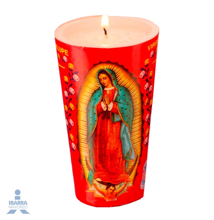 Veladora Luz Eterna Virgen de Guadalupe 21 Repuesto