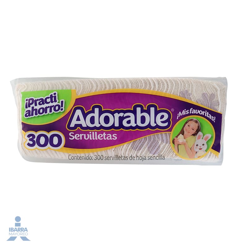 Servilleta Adorable 300 pzas.