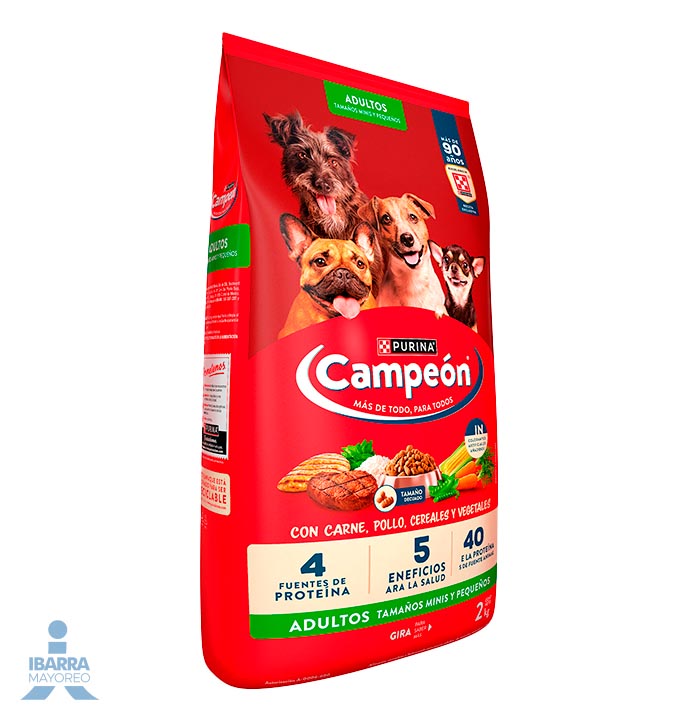 Alimento Purina Campeón Adulto Minis y Pequeños 2 kg