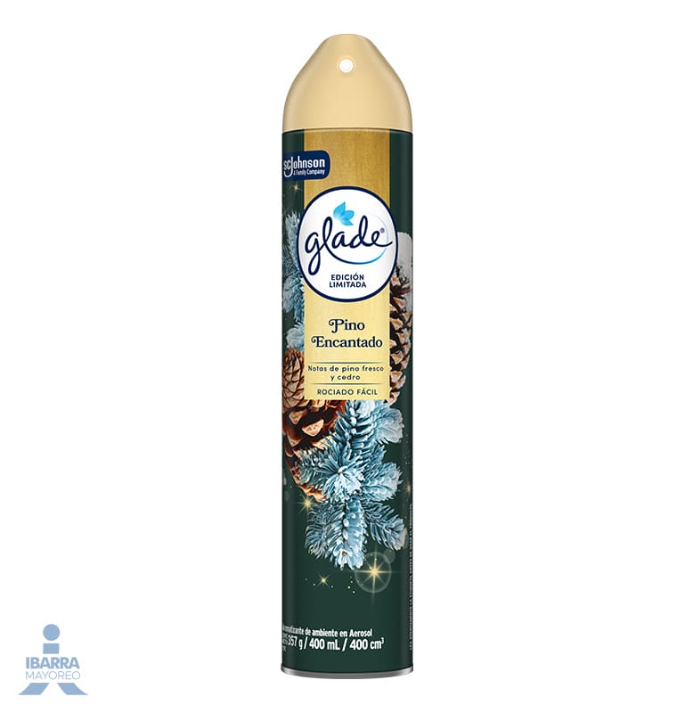 Aromatizante Glade Pino Encantado Aerosol 400 ml