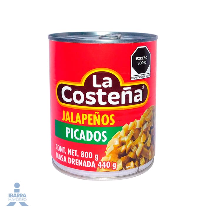 Chiles Jalapeños Picados La Costeña 800 g