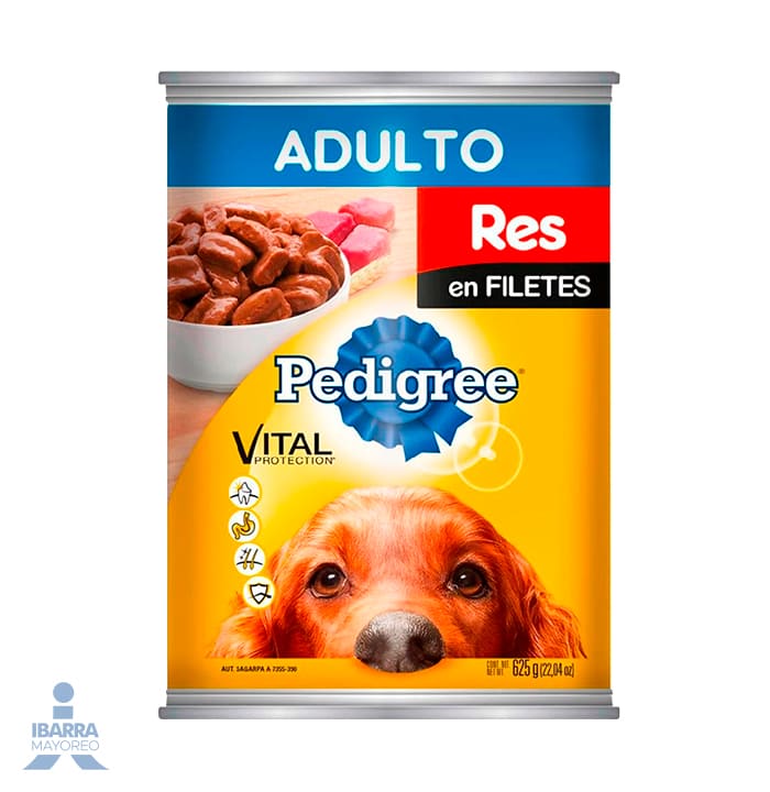 Alimento Pedigree Adulto Guisado Carne de Res 625 g
