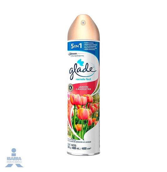 Aromatizante Glade Jardín Campestre Aerosol 400 ml