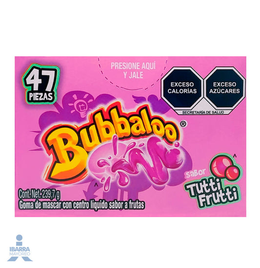 Goma de Mascar Bubbaloo Tutti Frutti 47/5.1 g