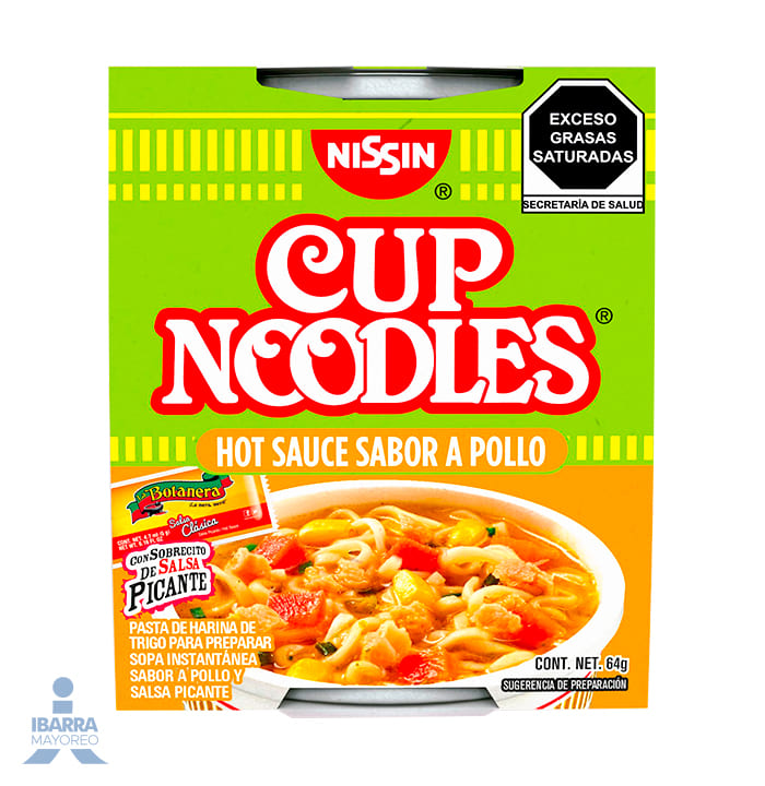 Sopa Nissin Hot Sauce Pollo 64 g