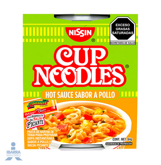 Sopa Nissin Hot Sauce Pollo 64 g
