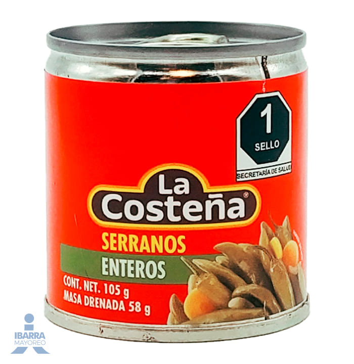 Chiles Serranos La Costeña 105 g