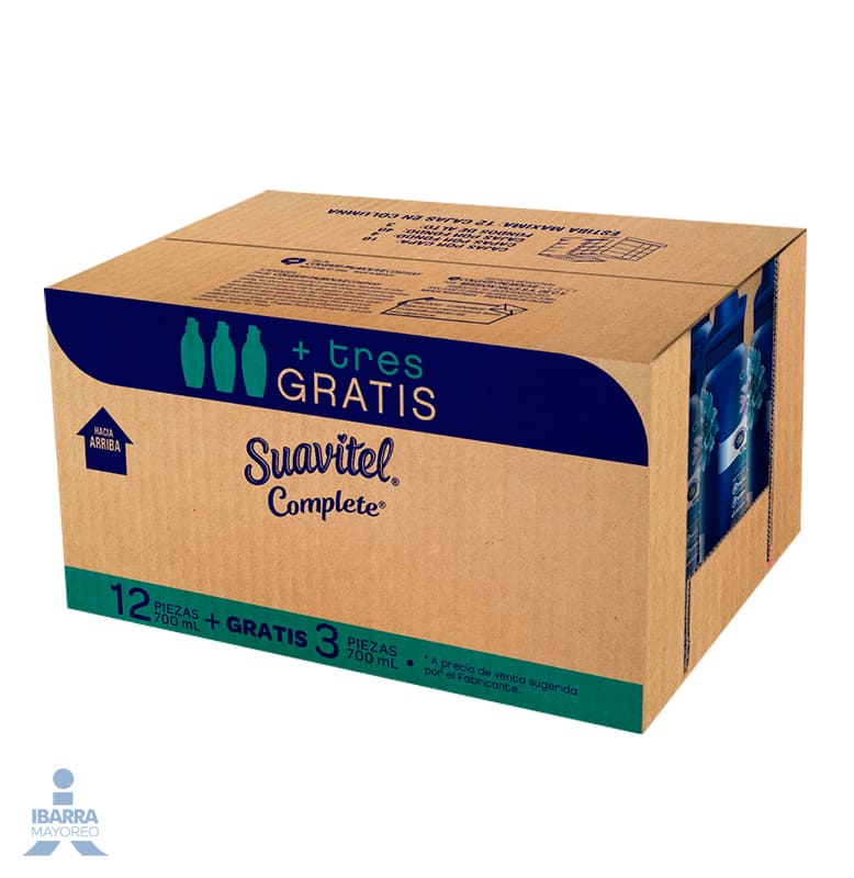 Suavizante Suavitel Complete Primavera 12/700 ml GRATIS 3 Botellas