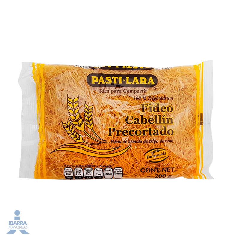 Pasta Lara Fideo Cabellín Precortado 200 g
