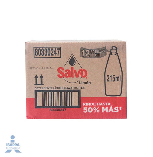 Detergente Salvo Limón Líquido 215 ml