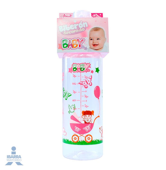 Biberón Avant Decorado Rosa 8 oz