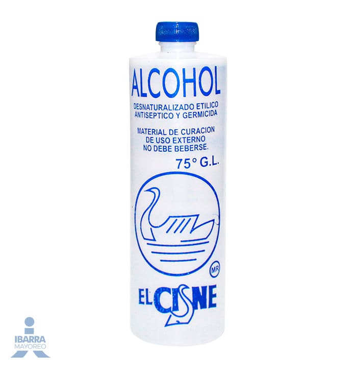 Alcohol El Cisne 75 grados 500 ml