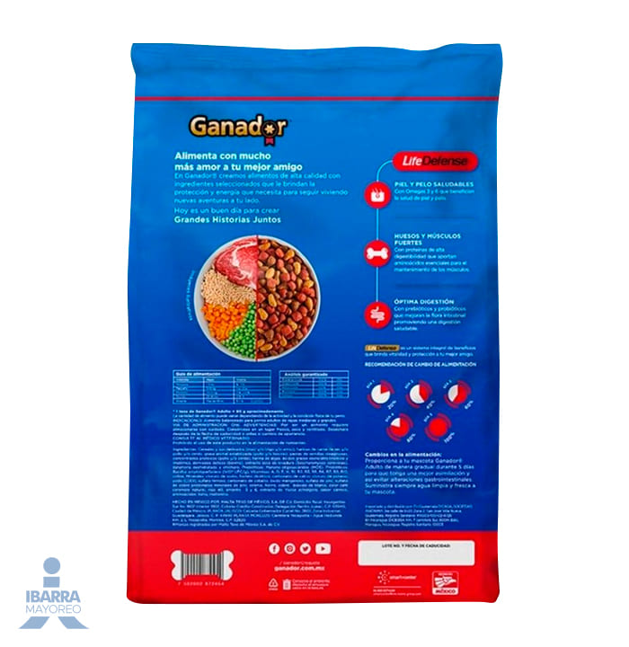 Alimento Ganador Adulto 25 kg