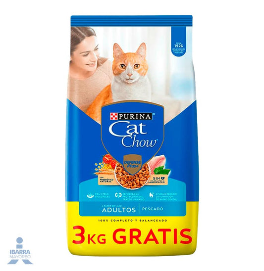 Alimento Purina Cat Chow Adultos Pescado 20 kg + 3 kg GRATIS