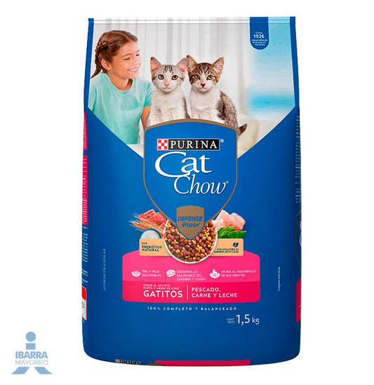 Alimento Purina Cat Chow Gatitos Pescado y Carne 1.5 kg