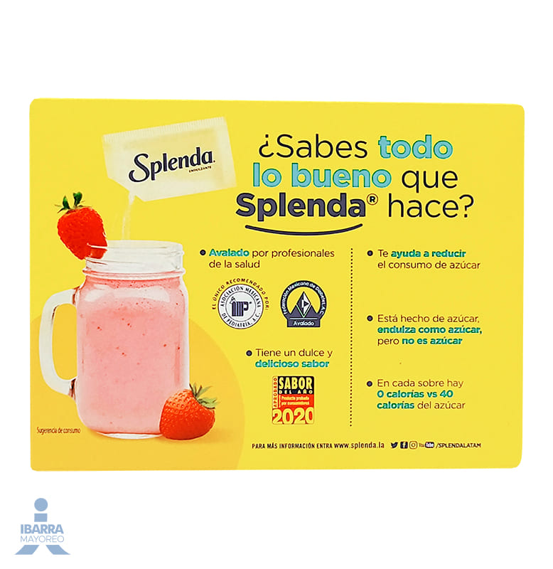Sustituto de Azúcar Splenda 50 pzas.