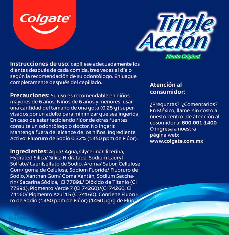 Crema Dental Colgate Triple Acción 150 ml
