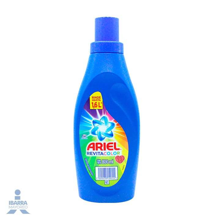 Detergente Ariel Líquido Revitacolor 800 ml
