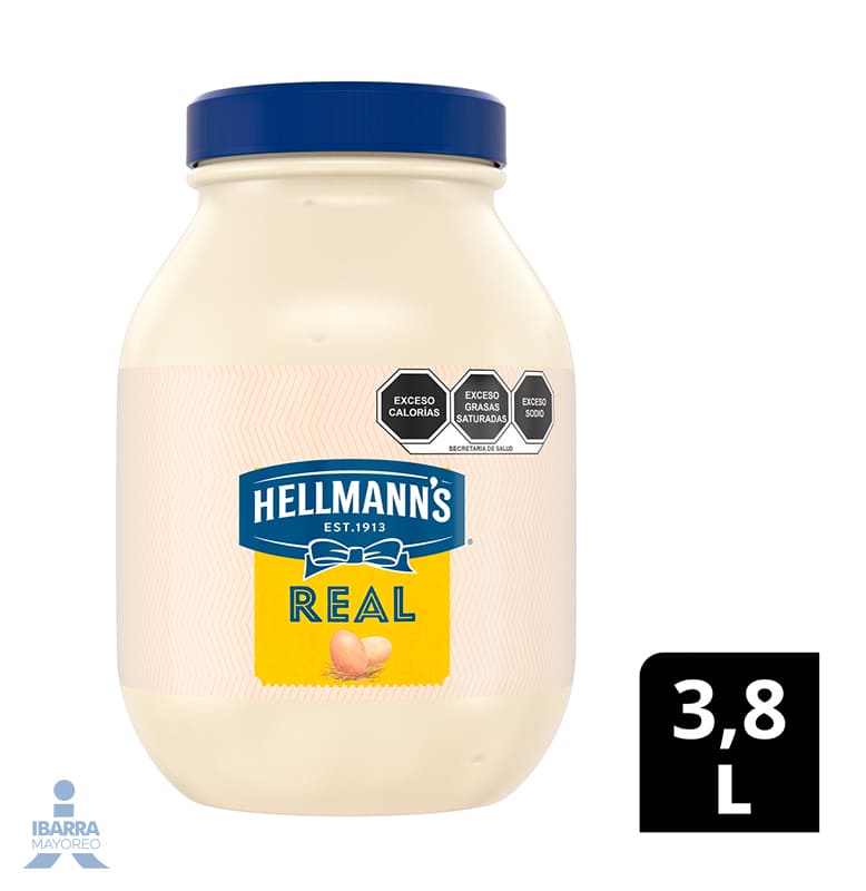 Hellmanns Mayonesa Real 3.8 L