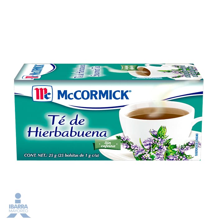 Té McCormick Hierbabuena 25 pzas.