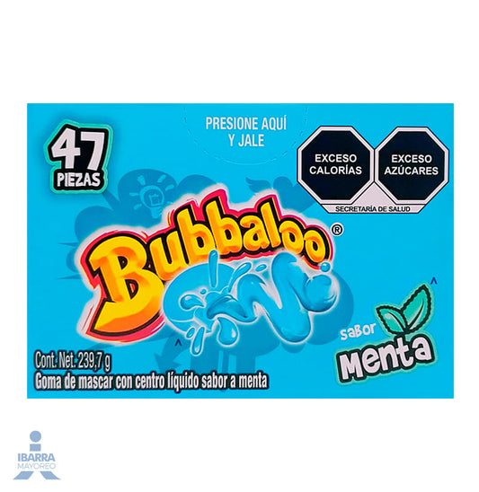 Goma de Mascar Bubbaloo Menta 47/5.1 g