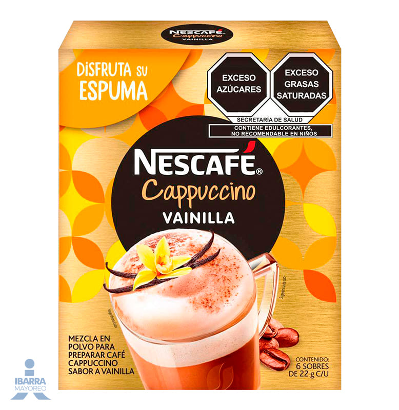 Café Nescafé Cappuccino Vainilla 6/20 g