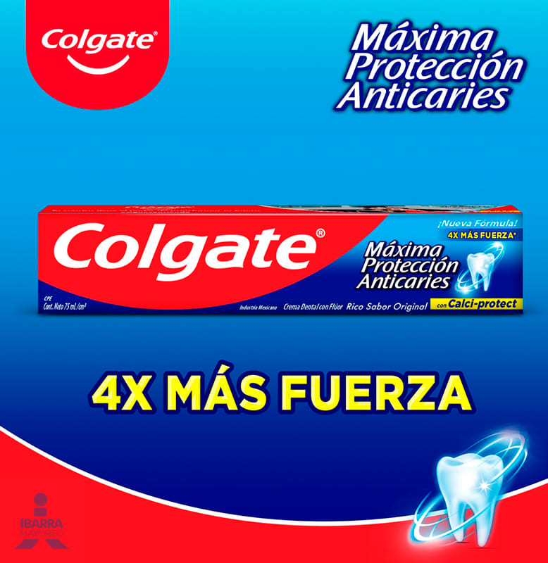 Crema Dental Colgate Máxima Protección Anticaries 75 ml