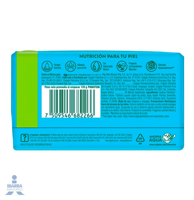 Jabón de tocador Palmolive Naturals Jazmín y Cacao 120 g