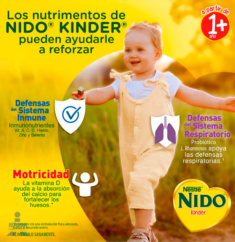 Alimento para niños de corta edad Nido Kinder 1+ Bolsa 144 g
