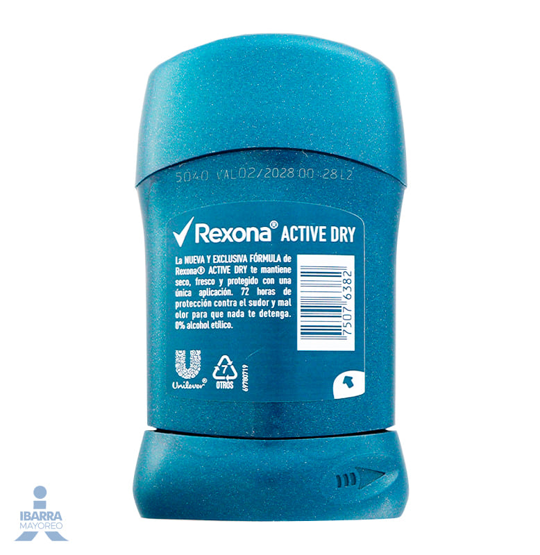 Desodorante Rexona Active Dry Hombre stick 45 g