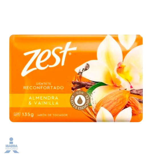 Jabón de Tocador Zest Almendra y Vainilla 135 g