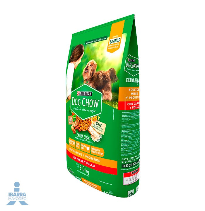 Dog Chow alimento seco perros adultos minis y pequeños 2 kg