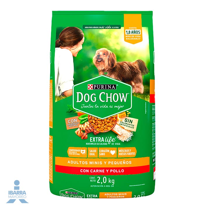 Dog Chow alimento seco perros adultos minis y pequeños 2 kg