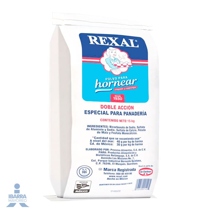 Levadura Rexal Bolsa 15 kg