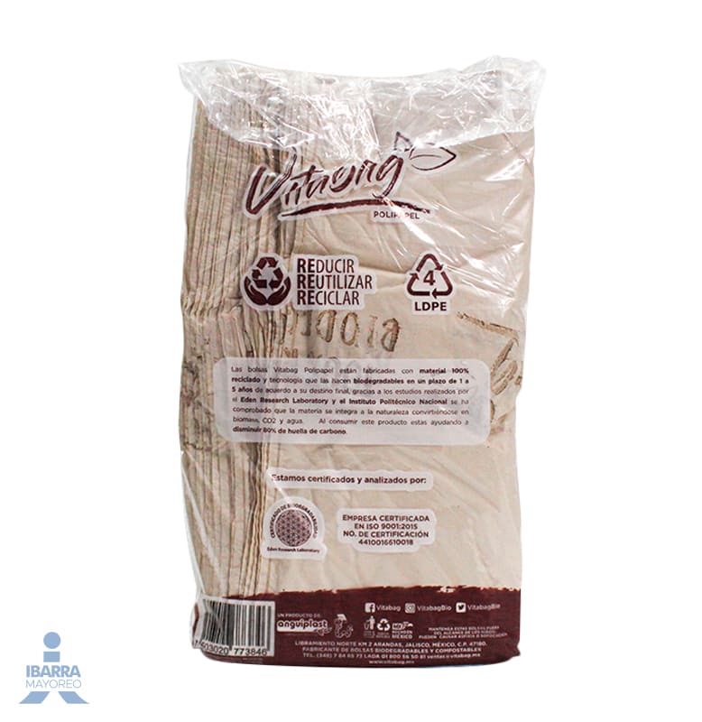 Bolsa Polipapel Vitabag Biodegradable Grande 1 kg