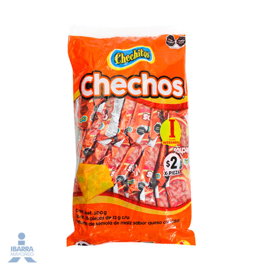 Chechitos Chechi Chechos Queso Cheddar 24 pzas.