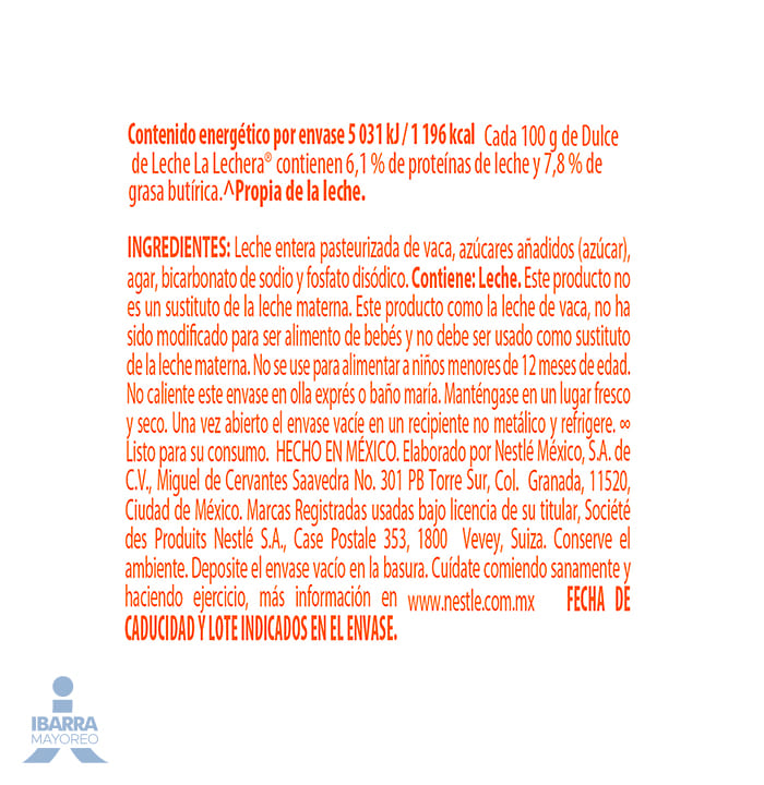 Leche condensada Nestlé La Lechera Dulce de Leche 370 g