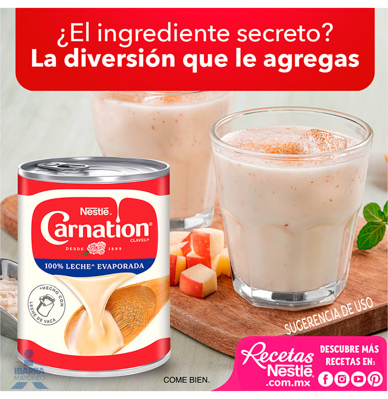 Leche Evaporada Nestlé Carnation Clavel Original lata 360 g