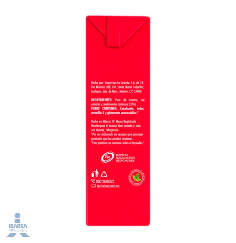 Puré de Tomate La Costeña Tetrapack 1 kg