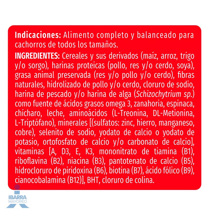 Campeón alimento seco perros cachorro todos los tamaños carne y pollo 2 kg