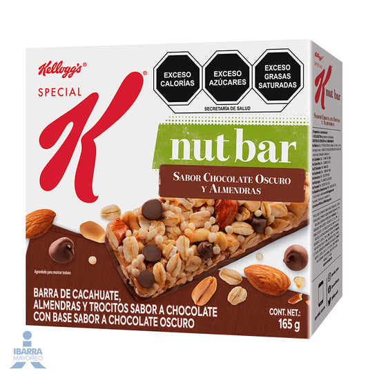 Barra Kelloggs Special K Nut Chocolate y Almendras 165 g