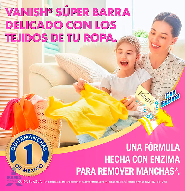 Vanish Quita Manchas Súper Barra 68 g