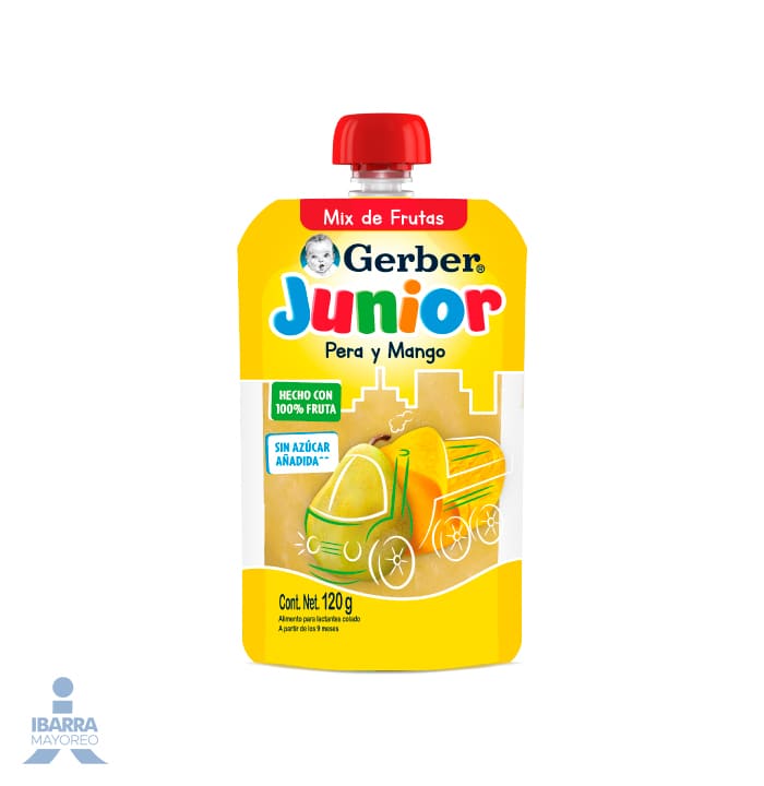 Gerber Junior Pera Mango Pouch 120 g