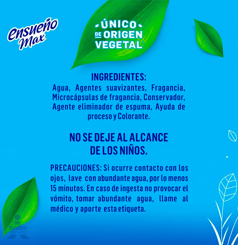 Suavizante Ensueño Max Frescura Azul 3.7 L