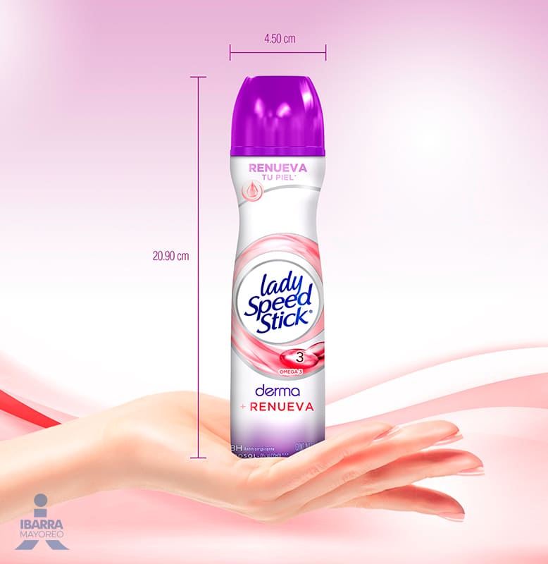 Desodorante Lady Speed Stick Derma Omega Aerosol 150 ml