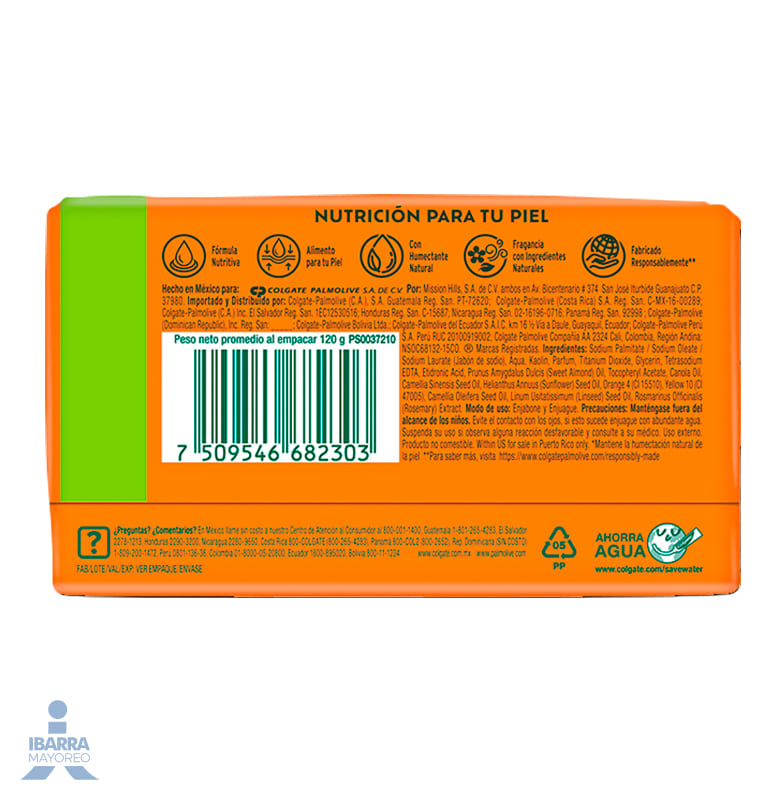 Jabón de Tocador Palmolive Naturals Almendra y Aceite de Omega 120 g