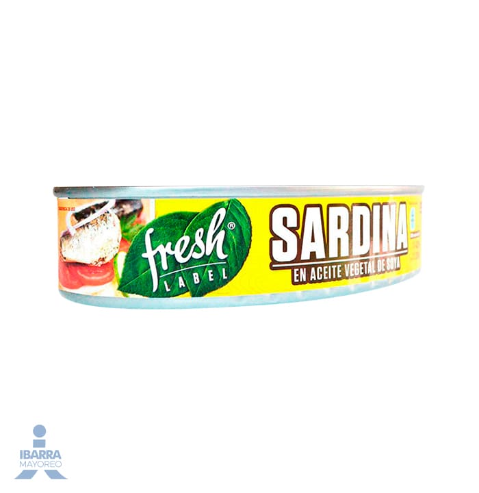 Sardina en Aceite de Soya Fresh Label 425 g