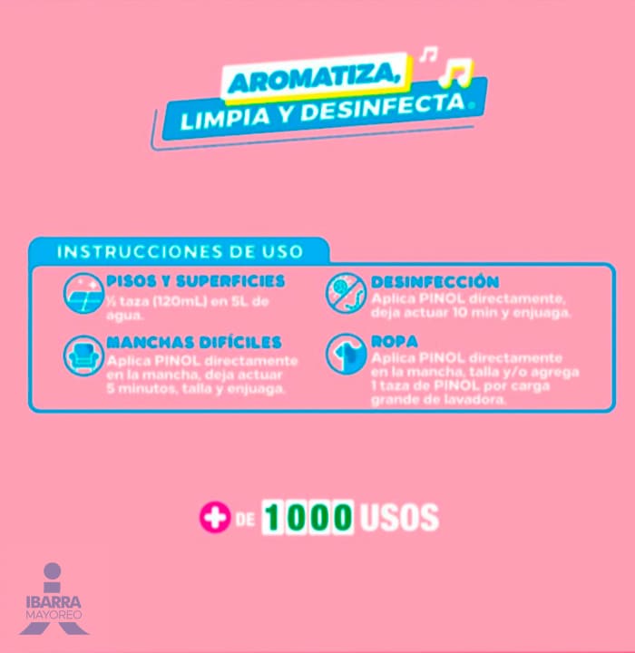 Limpiador Pinol Original Floral 828 ml
